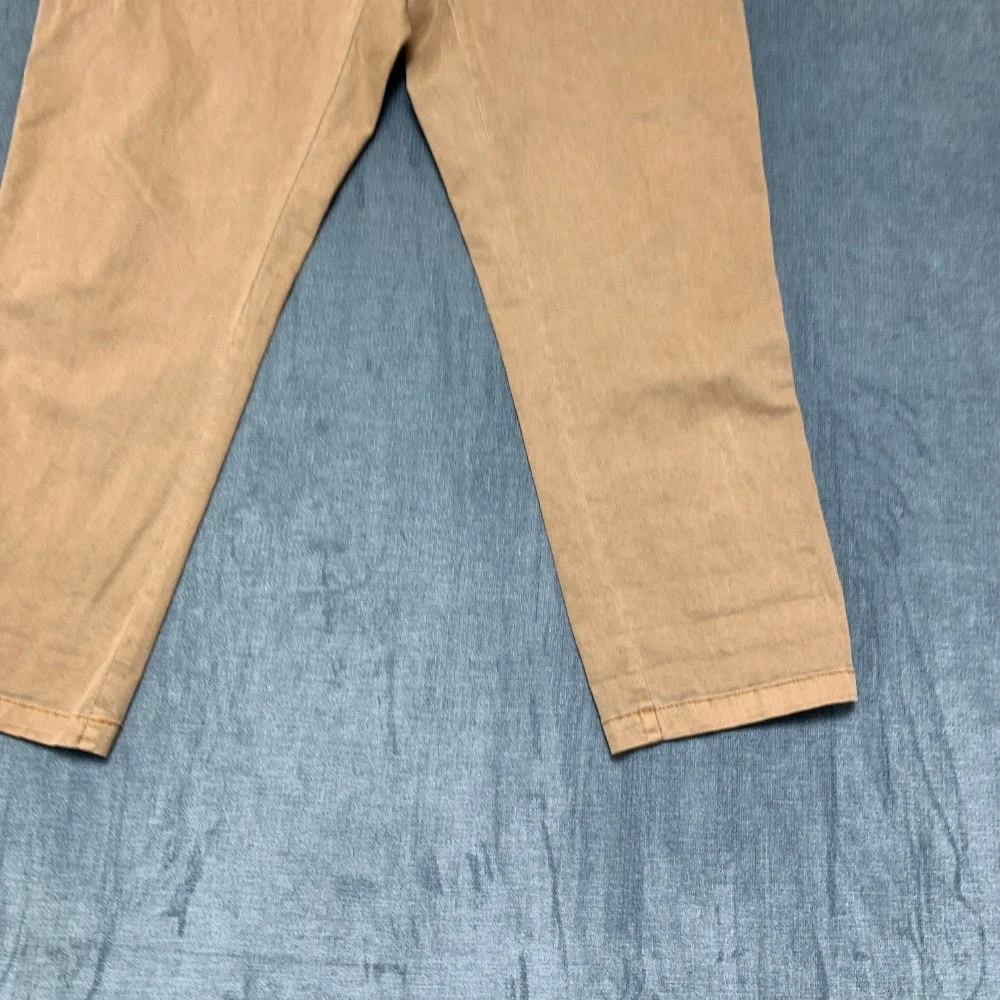 Old Navy Chino Pants Mens Large Tan Cotton Stretch Everyday Wear Straight Leg